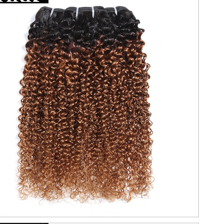 Real Human Hair Wig European And American Hair Weave Real Human Hair Wig European And American Hair Weave